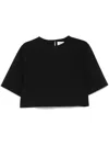Rohe Scuba Cropped-top In Schwarz