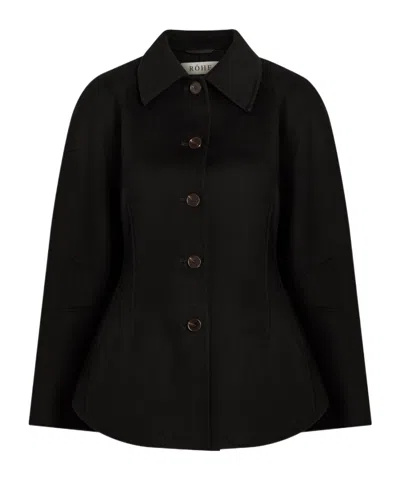 Rohe Sculpted Wool Jacket In Black