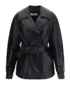 Rohe Sculptural Leather Jacket In Black