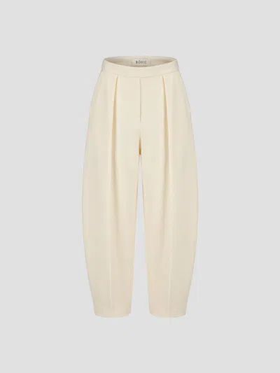 Rohe Róhe Sculptural Boucle Loop Tailored Trousers In White