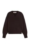 Rohe Sculptural Compact-knit Sweater In Brown