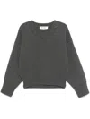Rohe Sculptural Compact V-neck Clothing In Gray