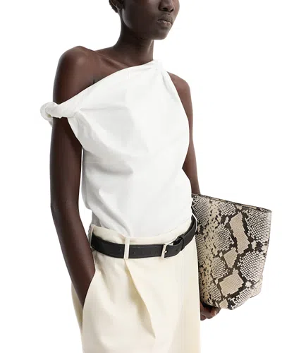 Rohe Sculptural Cotton Blend Top In White