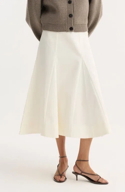 Rohe Róhe Sculptural Cotton Skirt In White