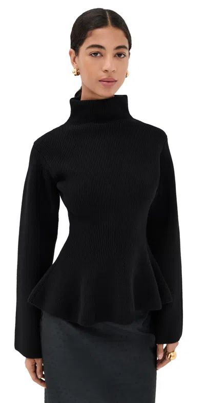 Rohe Sculptural Knitted Top Black