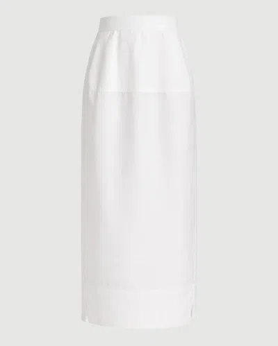 Rohe Sculptural Poplin Skirt In White