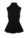 Rohe Sculptural Sleeveless Knitted Top In Black