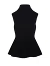 Rohe Sculptural Sleeveless Knitted Top In Black