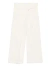 Rohe Róhe Sculptural Cotton Blend Trousers In White