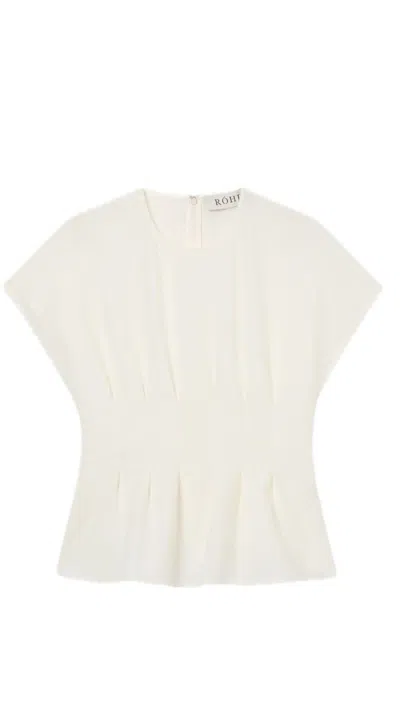 Rohe Róhe Sculptural Waisted Top In Neutral