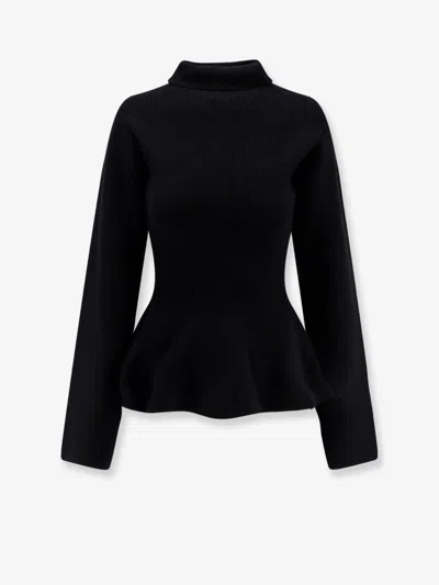 Rohe Sculptural Wool And Cashmere Turtleneck In Black