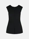 Rohe 'sculptural' Wool Blend Tank Top In Black