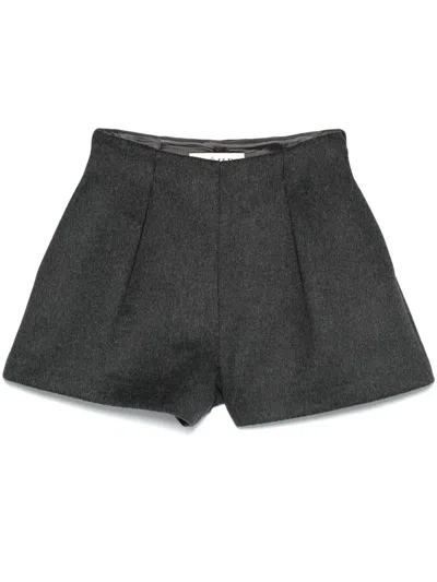 ROHE RÓHE SCULPTURAL WOOL MINI SHORTS CLOTHING