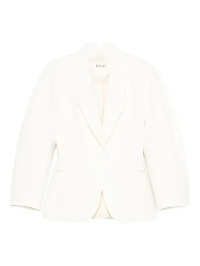 Rohe Shawl-lapel Blazer In White