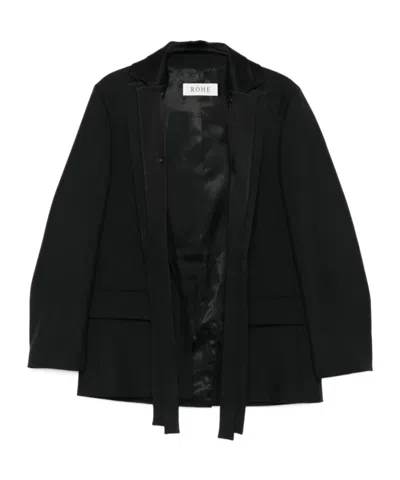 ROHE SHAWL-LAPEL WOOL JACKET