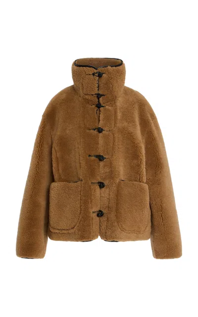 Rohe Shearling Coat In Brown