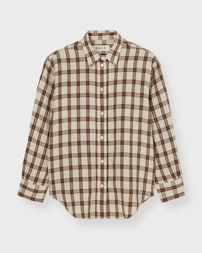 Rohe Róhe Shirt Oversized Check In Red