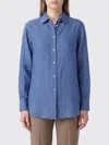 Rohe Blue Regular Solid Shirt In Blue