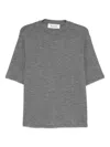 Rohe Round Neck Short-sleeved T-shirt In Gray