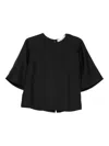 Rohe Short-sleeve Silk Top In Black