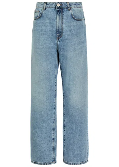 Rohe Signature Baggy Straight-leg Jeans In Blue