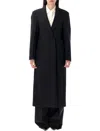 Rohe Shawl-lapels Coat In Black