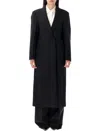 Rohe Shawl-lapels Coat In Black