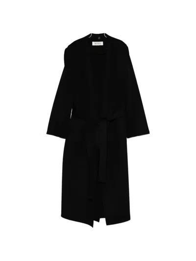 Rohe Signature Scarf Coat In Black