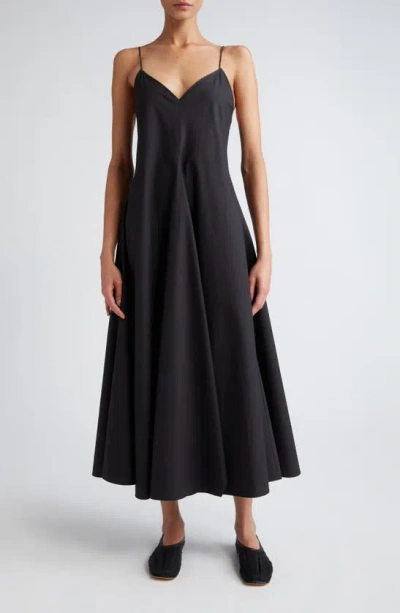 ROHE RÓHE SILK ASYMMETRIC SLIPDRESS