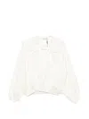 Rohe Silk Blouson Jacket In White