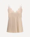 Rohe Silk Camisole With Lace Detailing In Neutral