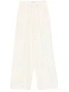Rohe Polka-dots Silk Trouser In White