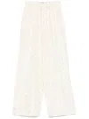 Rohe Polka-dots Silk Trouser In White