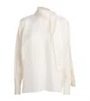 Rohe Silk Foulard Blouse In White