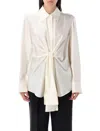Rohe Róhe Silk Knotted Shirt In White