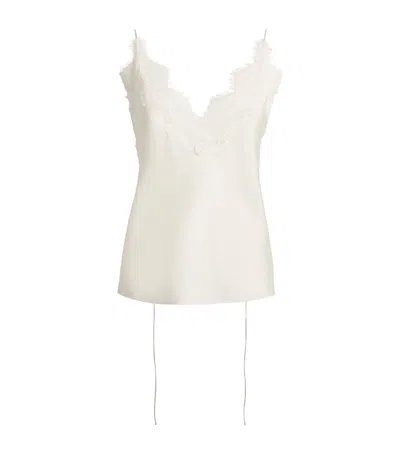 Rohe Lace-trimmed Silk-satin Camisole In Beige