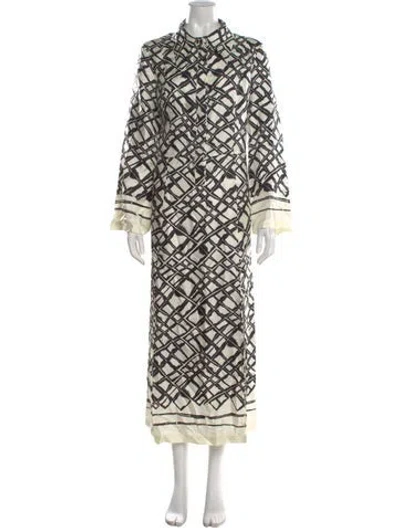 Pre-owned Rohe Silk Long Dress In Neutral