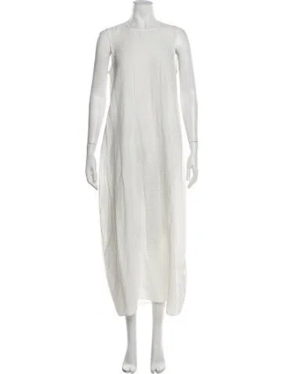 Pre-owned Rohe Silk Long Dress In Neutrals