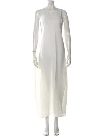 Pre-owned Rohe Silk Long Dress In White