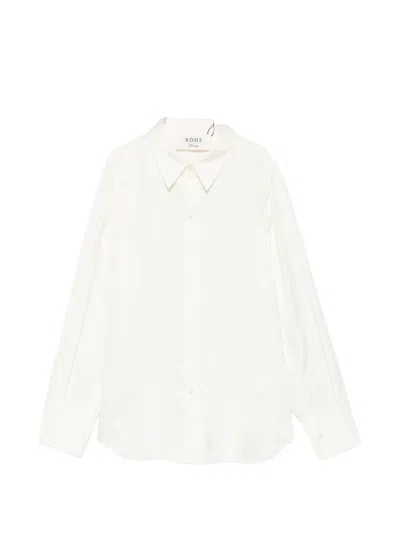 Rohe Silk Long-sleeve Shirt In White