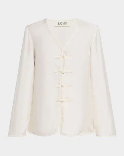 ROHE SILK MANDARIN CLOSURE TOP