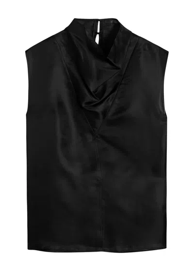 Rohe Silk-organza Top In Black