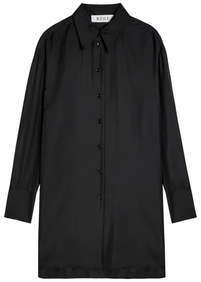 Rohe Silk Shirt In Black