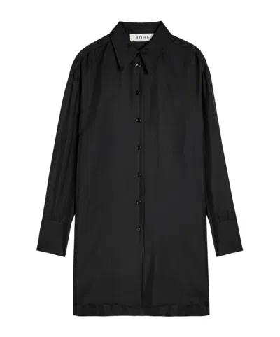 Rohe Silk Shirt In Black