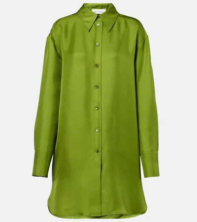 Rohe Silk Shirt In Garden Green