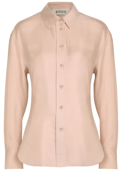 Rohe Silk Shirt In Neutral