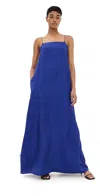 Rohe Silk Maxi Dress In Electric Blue