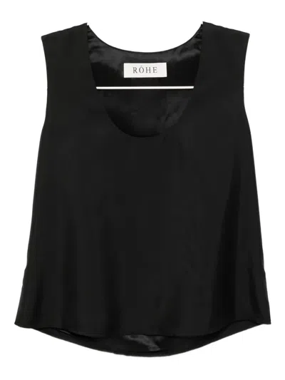 Rohe Silk Tank Top In Black