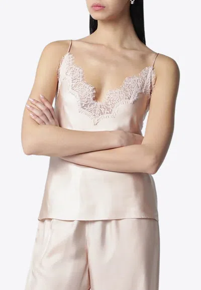 Rohe Silk Tank Top In Pink