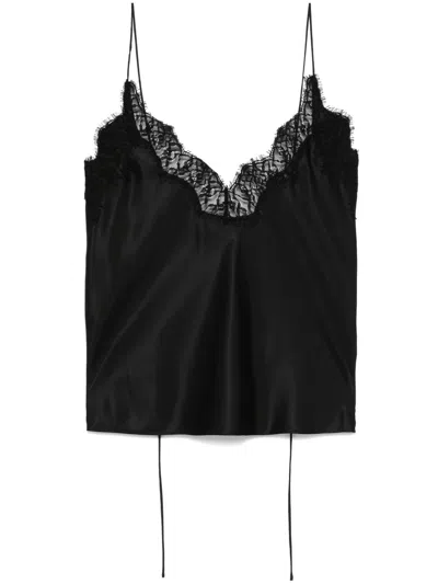 Rohe Silk Lace Camisole Top In Black